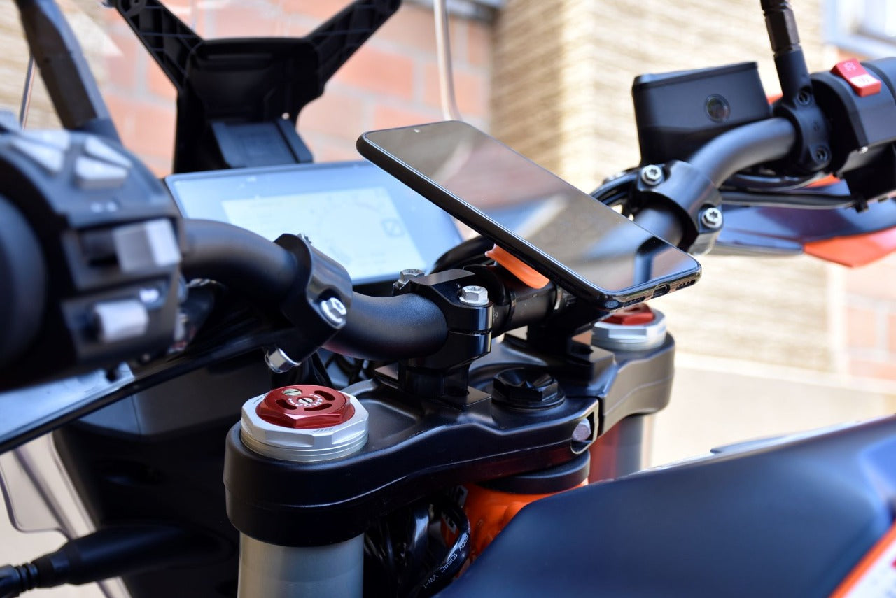 Soporte de teléfono para motocicleta, soporte para teléfono de motocicleta  de liberación rápida, antivibración, ciclomotor, scooter, soporte universal